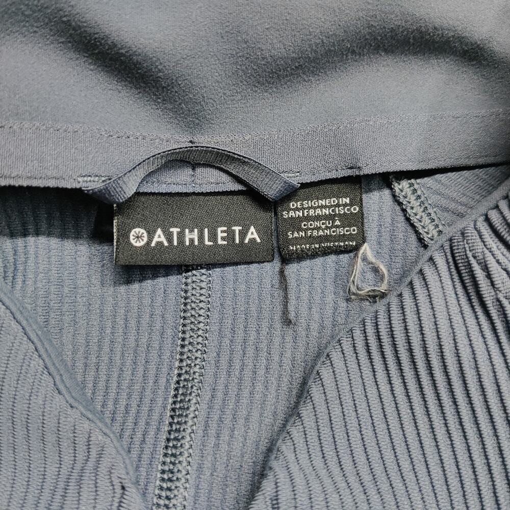 Athleta Slate Blue Full-Zip Ribbed Jacket - Picture 8 of 11